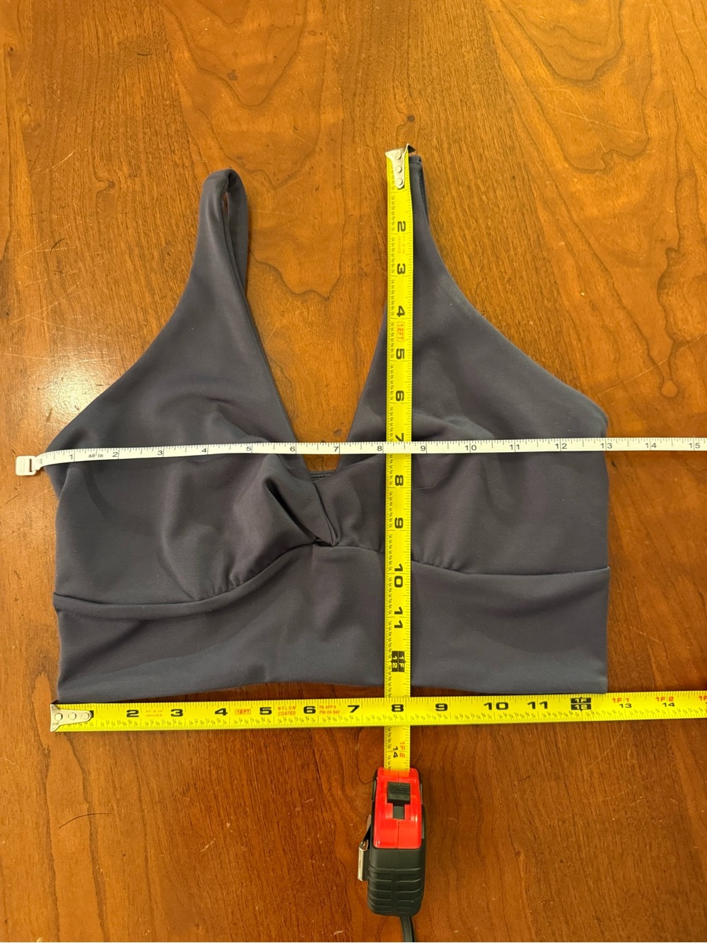 • Zella Twist Around Renew
Sports Bra - Gray Small - Picture 9 of 9